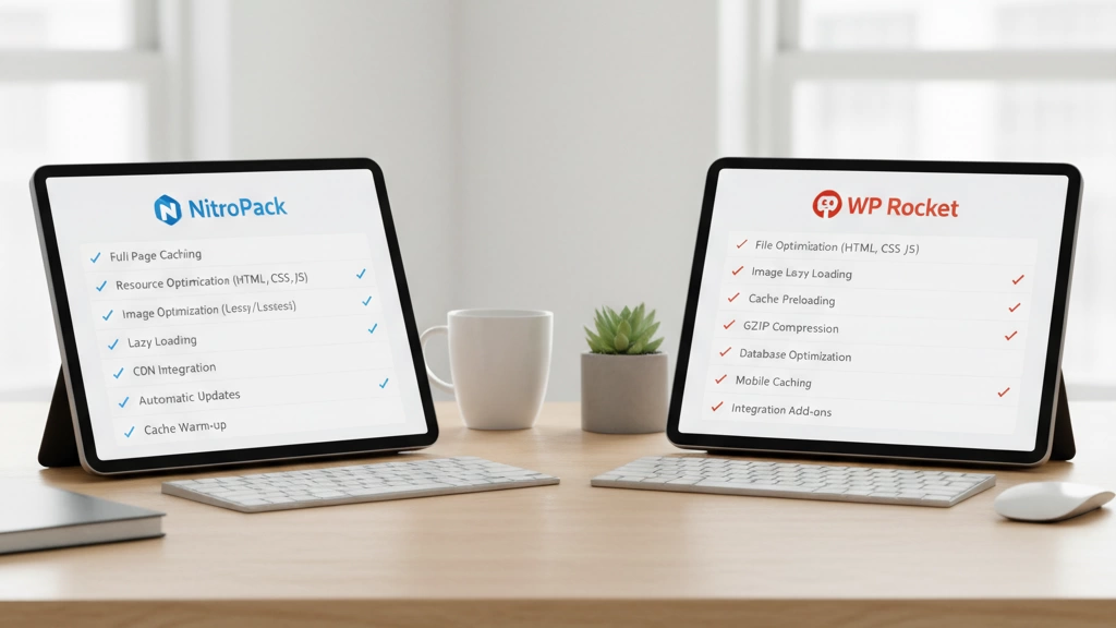 NitroPack vs WP Rocket Optimization Features